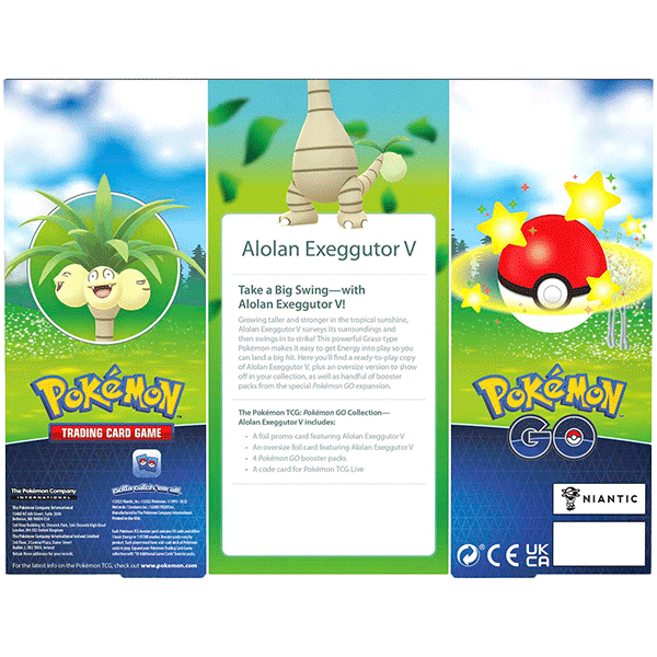 Pokemon GO - Collection Box (Alolan Exeggutor V) - Maney Cards