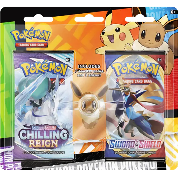 Back to School Eraser Blister (Eevee) - Maney Cards