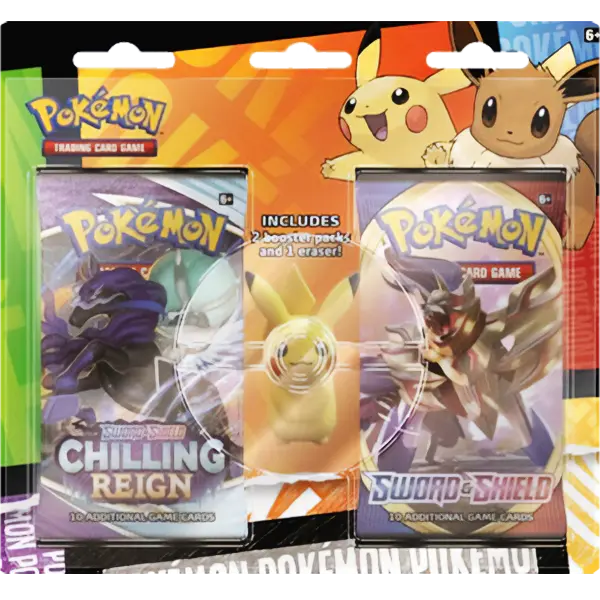 Back to School Eraser Blister (Pikachu) - Maney Cards