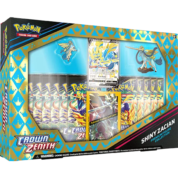 Crown Zenith - Premium Figure Collection Shiny Zacian & Shiny Zamazenta (Set of 2) - Maney Cards