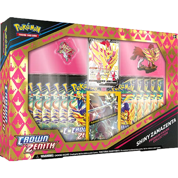 Crown Zenith - Premium Figure Collection Shiny Zacian & Shiny Zamazenta (Set of 2) - Maney Cards