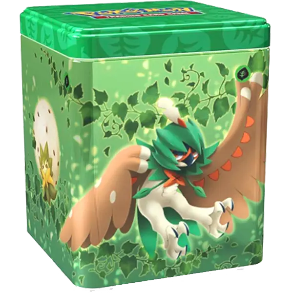 Pokemon Stacking Tin: Grass - Maney Cards