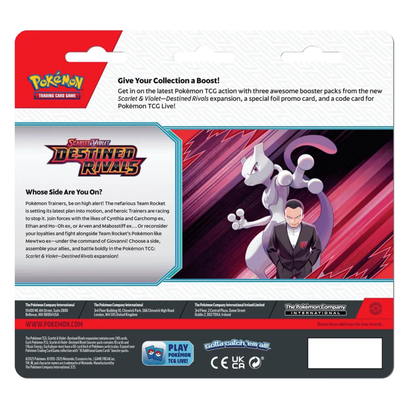 Destined Rivals 3 Pack Blister [Kangaskhan] - Maney Cards