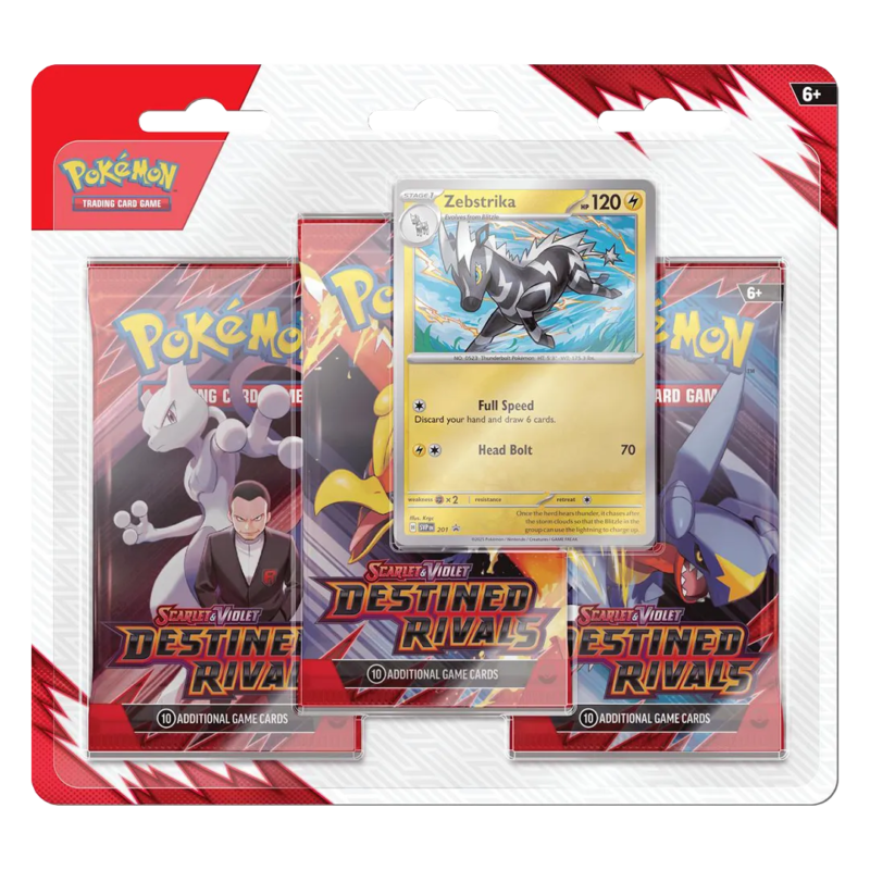 Destined Rivals 3 Pack Blister [Zebstrika] - Maney Cards