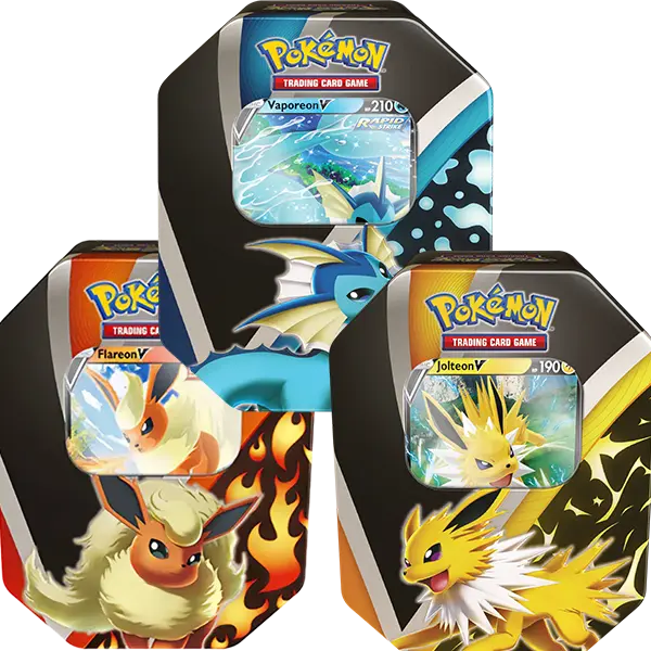 Eevee Evolutions Tin (Set of 3) - Maney Cards