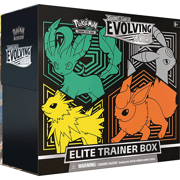 Sword & Shield: Evolving Skies - Elite Trainer Box - Maney Cards