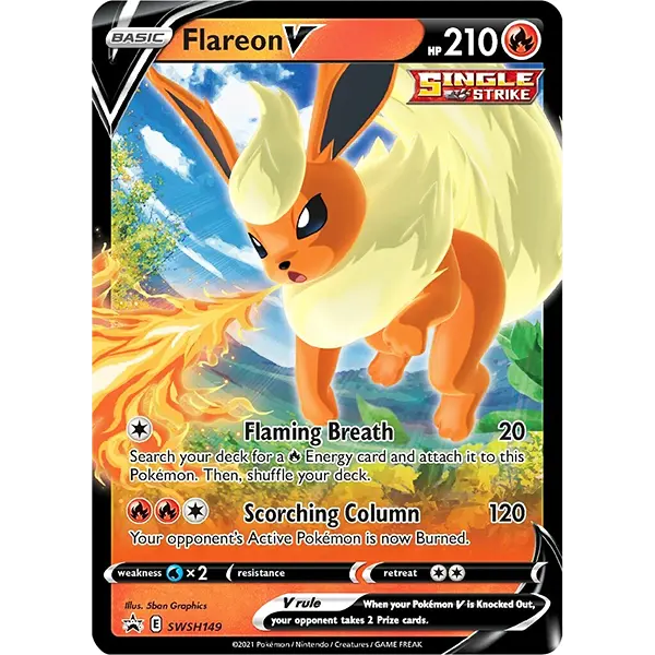 Eevee Evolutions Tin (Flareon V) - Maney Cards