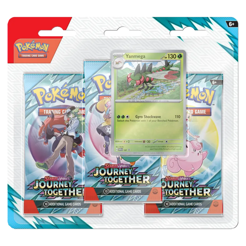 Scarlet & Violet: Journey Together - 3 Booster Blister [Yanmega] - Maney Cards
