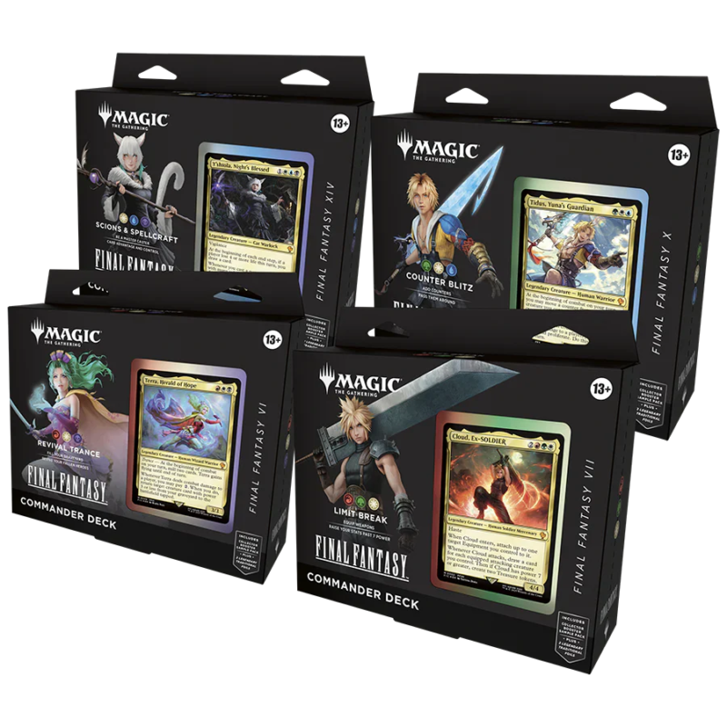 Magic: The Gathering - Final Fantasy Commander Deck (4 Count) - Maney Cards