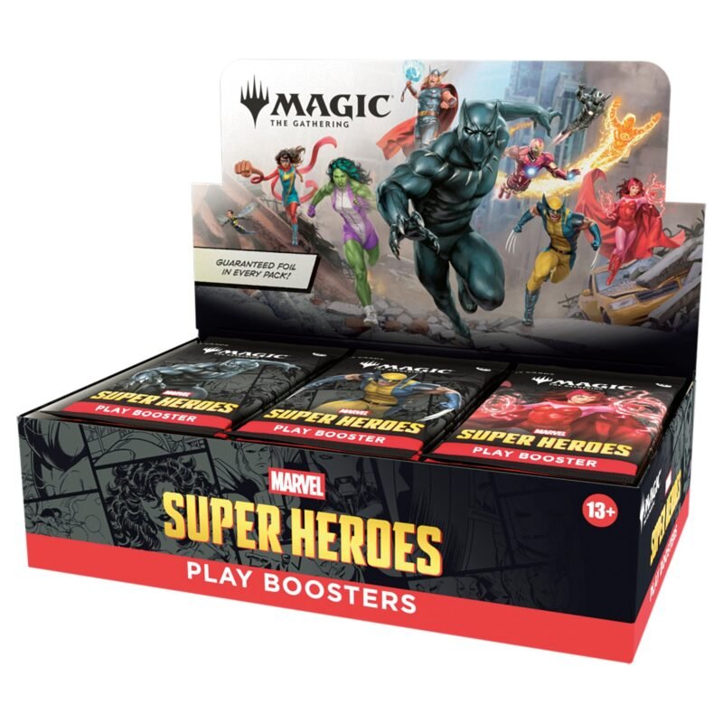 Magic: The Gathering - Marvel Super Heroes Play Booster (30 Count) - Maney Cards