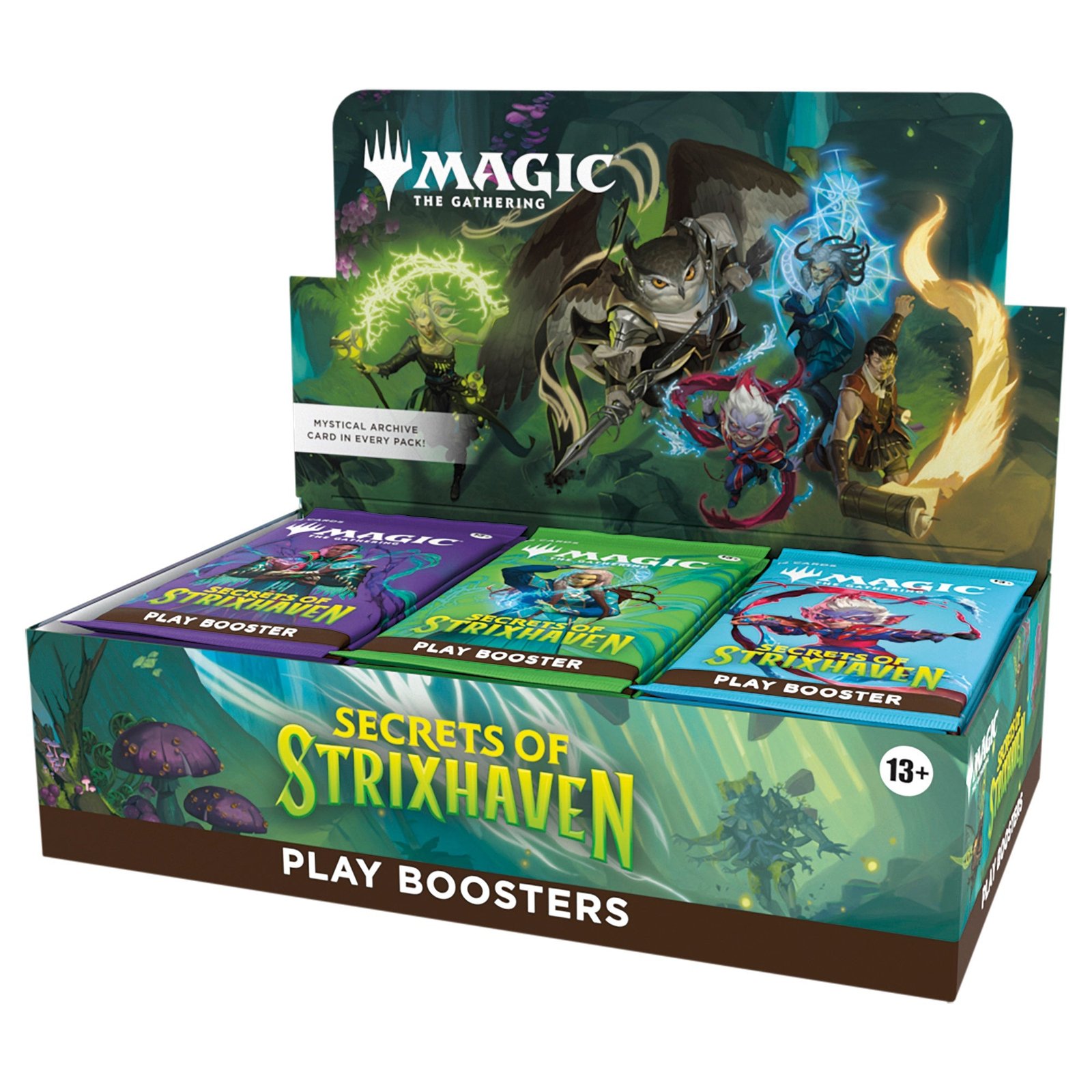 MTGSOS_EN_DspBx_Play_01_03 Magic: The Gathering - Secrets of Strixhaven Play Booster (30 Count) - Maney Cards