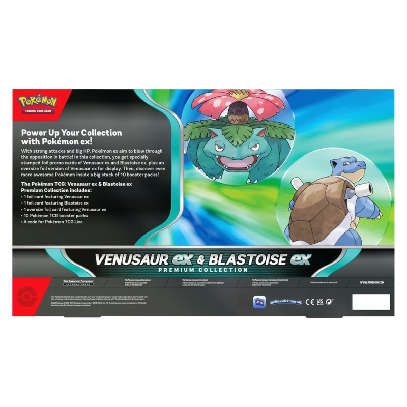 Pokemon: Venusaur Ex & Blastoise EX Premium Collection - Maney Cards