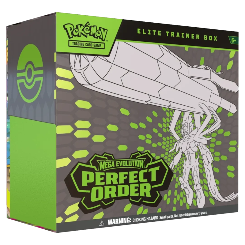 Mega Evolution: Perfect Order - Elite Trainer Box - Maney Cards