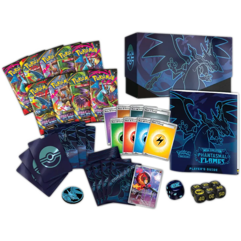 Mega Evolution: Phantasmal Flames Elite Trainer Box - Maney Cards