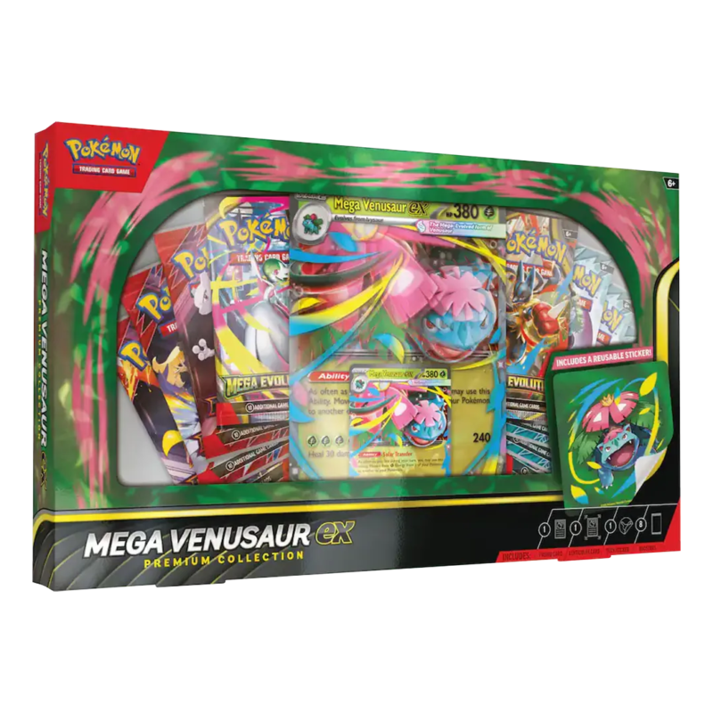 Pokemon: Mega Venusaur EX Premium Collection - Maney Cards