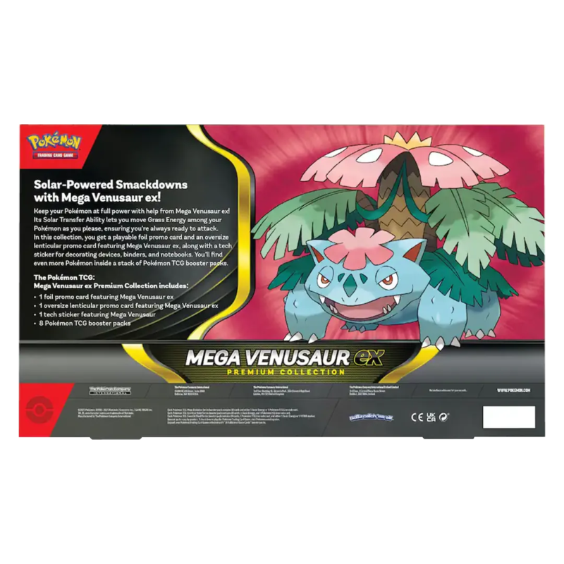 Pokemon: Mega Venusaur EX Premium Collection - Maney Cards