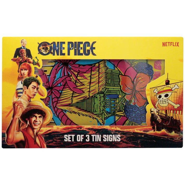 One Piece Set of 3 Tin Signs - Maney Cards