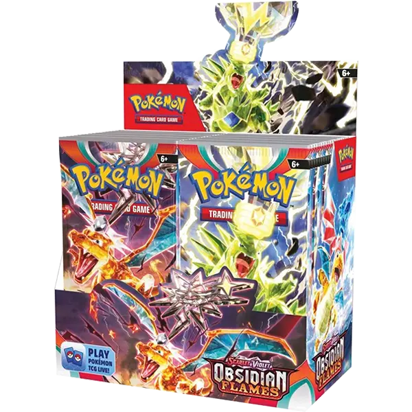 Scarlet and Violet: Obsidian Flames - Booster Box Display - Maney Cards