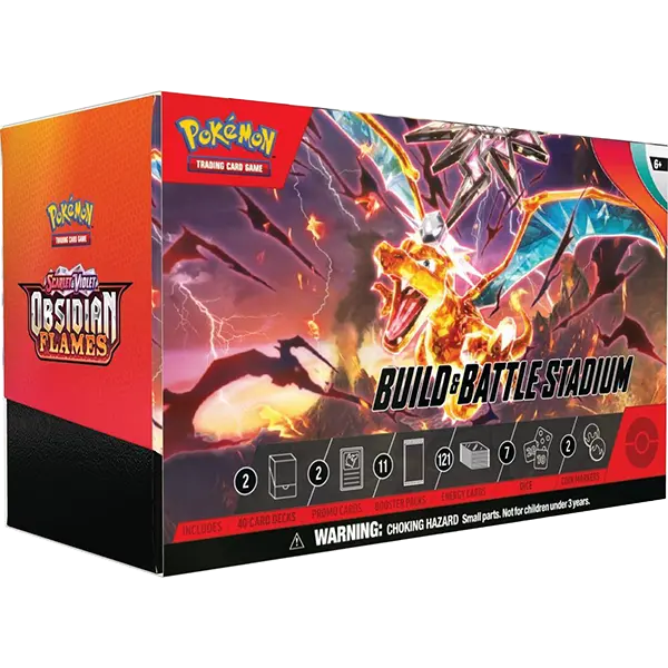 Scarlet and Violet: Obsidian Flames - Build & Battle Stadium - Maney Cards