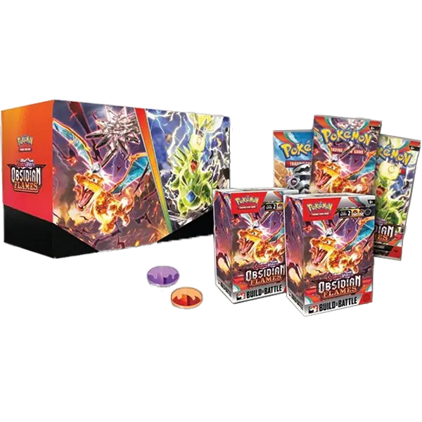 Scarlet and Violet: Obsidian Flames - Build & Battle Stadium - Maney Cards