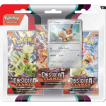 Scarlet and Violet: Obsidian Flames - 3 Pack Blister (Eevee) - Maney Cards