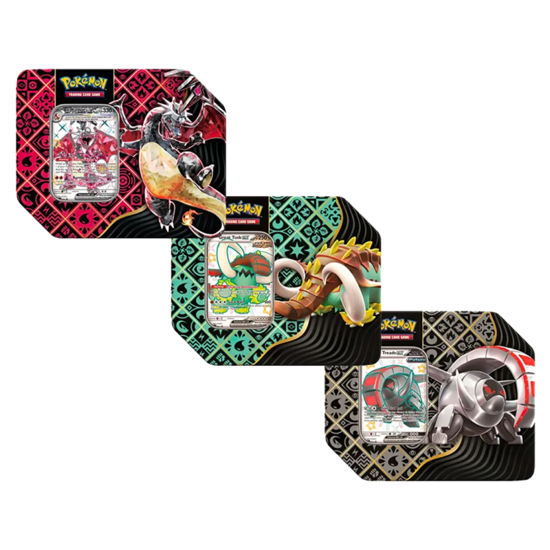 Scarlet & Violet: Paldean Fates - Tin [Set of 3] - Maney Cards