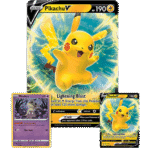Pikachu V Box - Maney Cards