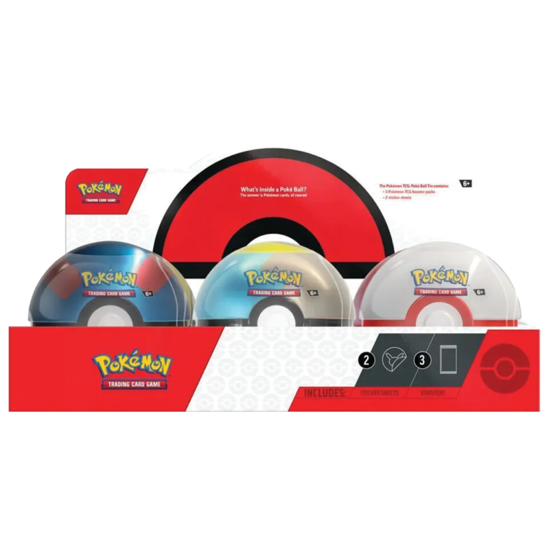 Pokeball Tin Display (Q4 2024) - Maney Cards