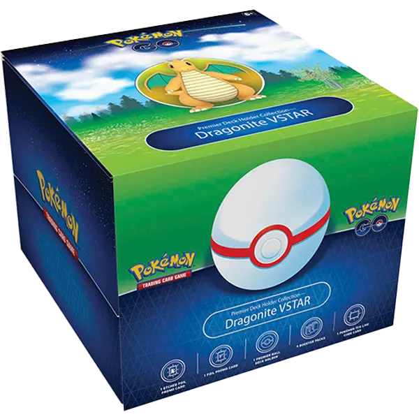 Pokemon GO - Premier Deck Holder Collection (Dragonite VSTAR) - Maney Cards