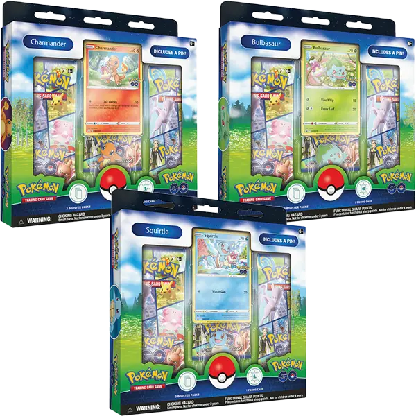 Pokemon GO - Pin Collection (Set of 3) - Maney Cards