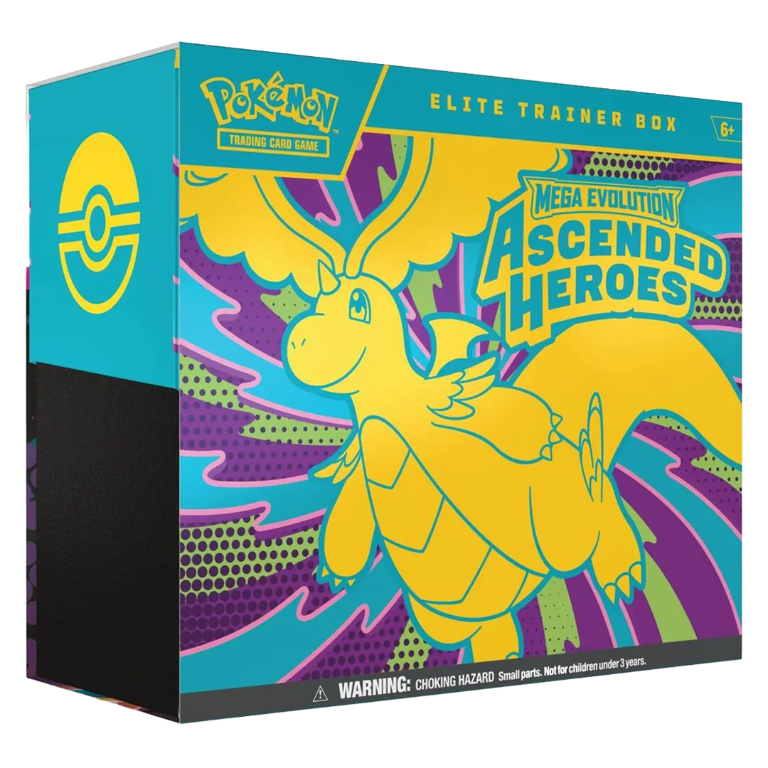 Pokemon_Ascended_Heroes_Elite_Trainer_Box Pokemon - Mega Evolution: Ascended Heroes Elite Trainer Box - Maney Cards
