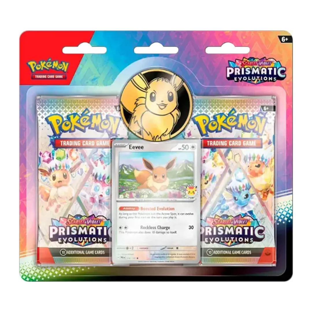 Prismatic_Evolutions_2_Pack_Blister Scarlet & Violet: Prismatic Evolutions - 2 Booster Blister - Maney Cards