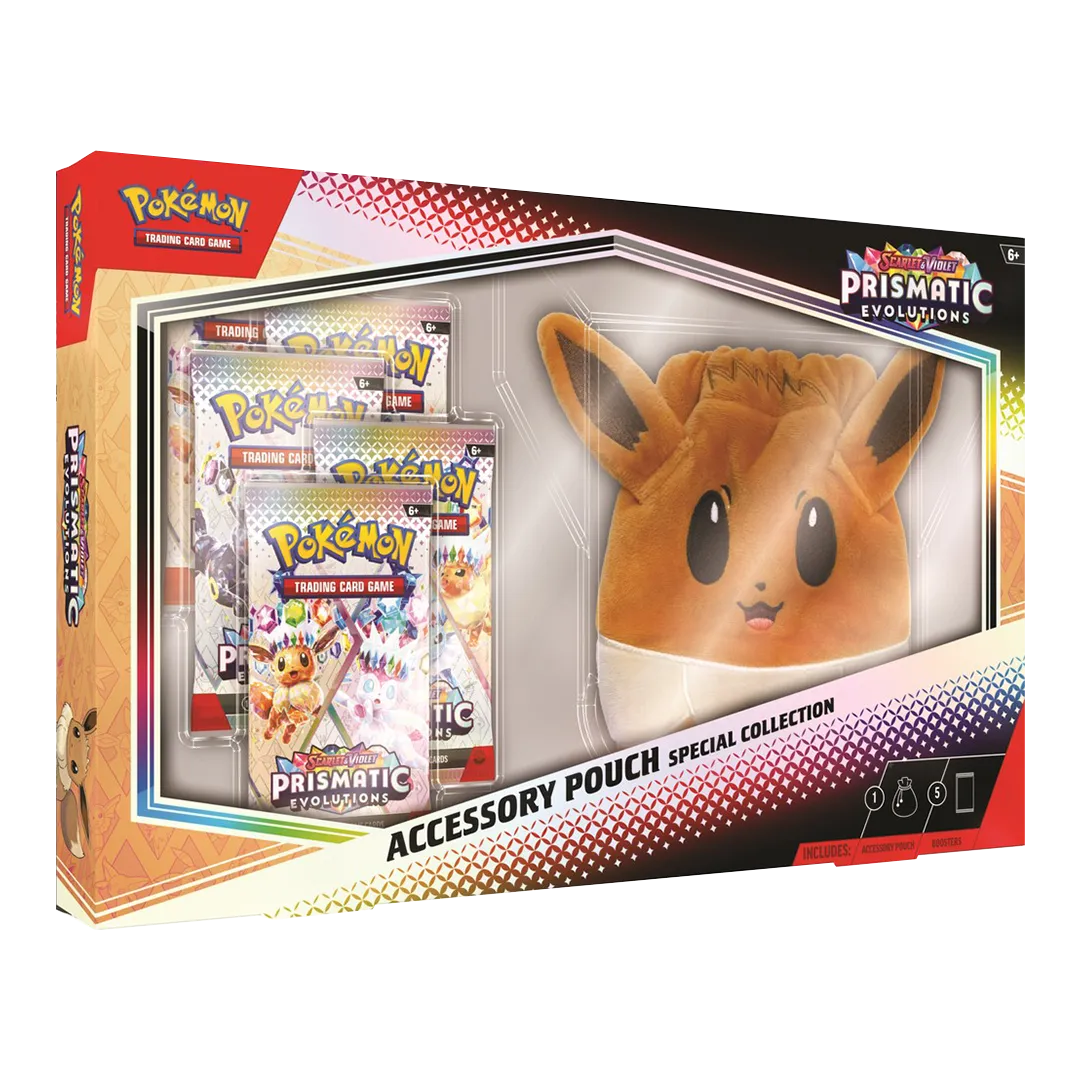 Prismatic_Evolutions_Accessory_Pouch_Special_Collection Scarlet & Violet: Prismatic Evolutions- Accessory Pouch Special Collection - Maney Cards