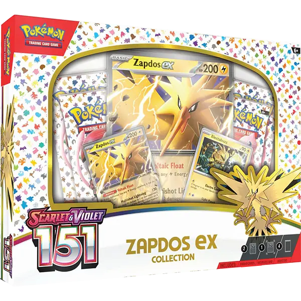 Scarlet and Violet 151 - Zapdos ex Collection - Maney Cards