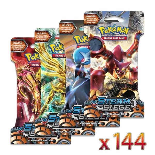 Steam Siege - Sleeved Booster Case (144 Boosters) - Maney Cards