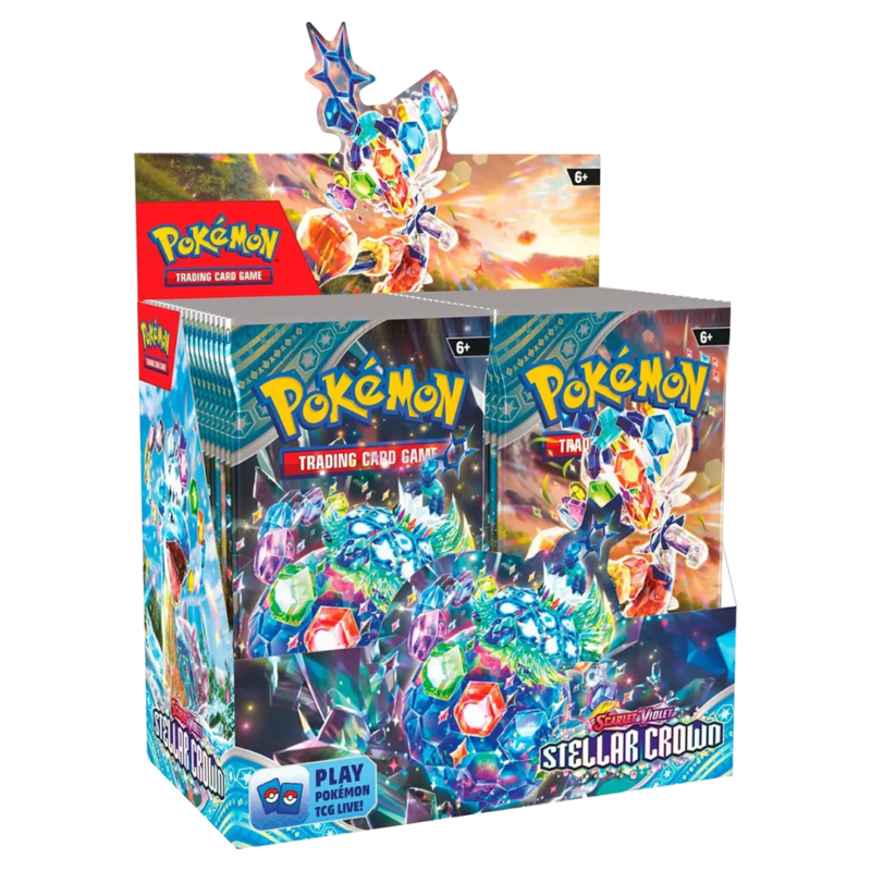 Scarlet & Violet: Stellar Crown - Booster Box Display - Maney Cards