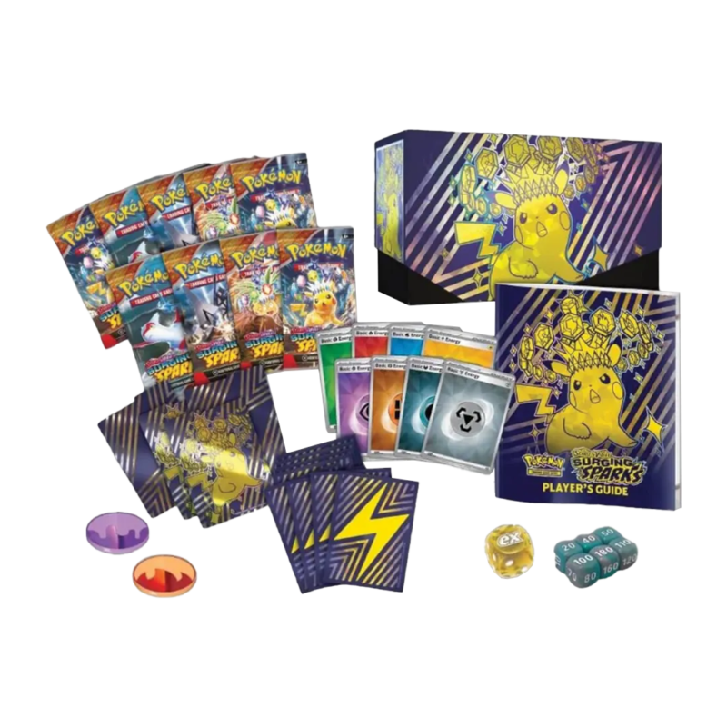 Scarlet & Violet: Surging Sparks - Elite Trainer Box - Maney Cards
