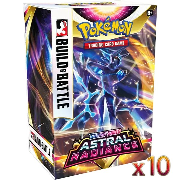 Sword & Shield: Astral Radiance - Build & Build Battle Box Display (10 Boxes) - Maney Cards