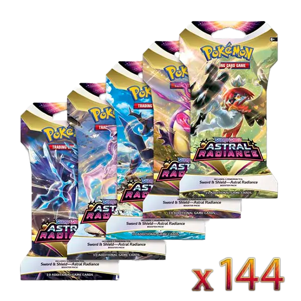 Sword & Shield: Astral Radiance - Sleeved Booster Case (144 Boosters) - Maney Cards