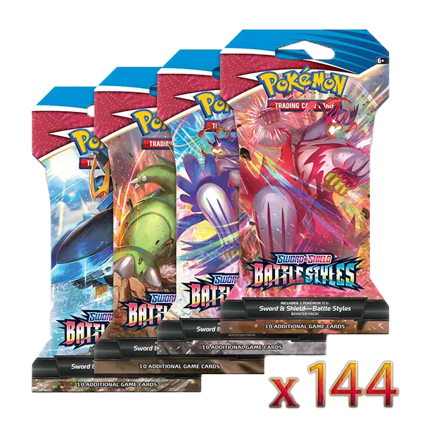 Sword & Shield: Battle Styles - Sleeved Booster Case (144 Boosters) - Maney Cards