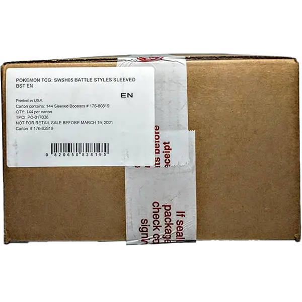 Sword & Shield: Battle Styles - Sleeved Booster Case (144 Boosters) - Maney Cards