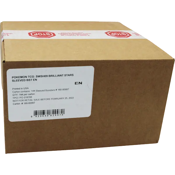 Sword & Shield: Brilliant Stars - Sleeved Booster Case (144 Boosters) - Maney Cards