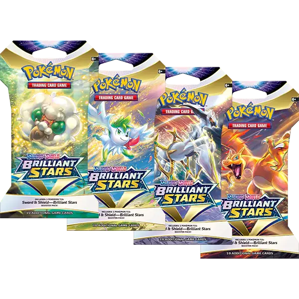 Sword & Shield: Brilliant Stars - Sleeved Booster - Maney Cards