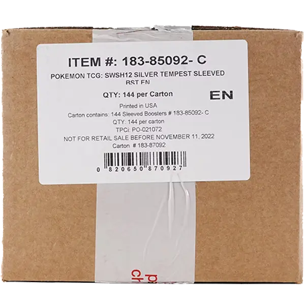 Sword & Shield: Silver Tempest- Sleeved Booster Case (144 Boosters) - Maney Cards