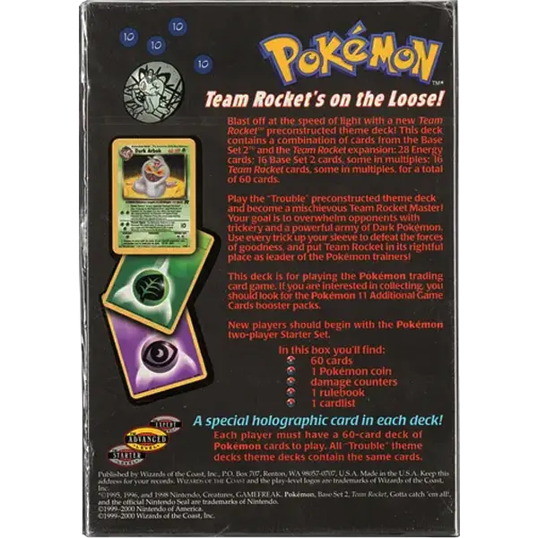 Team Rocket Theme Deck - Trouble - Maney Cards