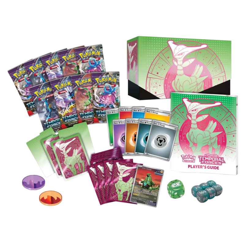 Scarlet & Violet: Temporal Forces - Elite Trainer Box [Iron Leaves] - Maney Cards