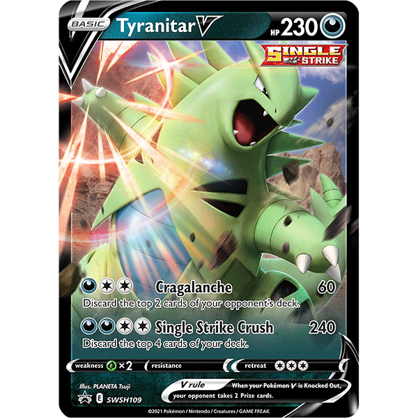 V Strikers Tin (Tyranitar V) - Maney Cards