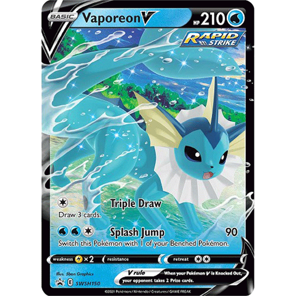 Eevee Evolutions Tin (Vaporeon V) - Maney Cards