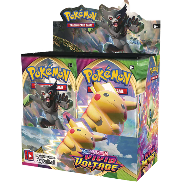 Sword & Shield: Vivid Voltage - Booster Box Display - Maney Cards