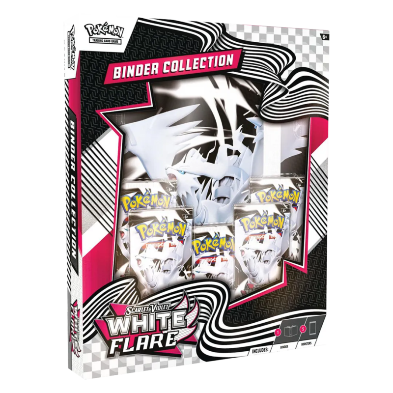 White Flare Binder Collection - Maney Cards